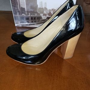 Black all leather Steven heels